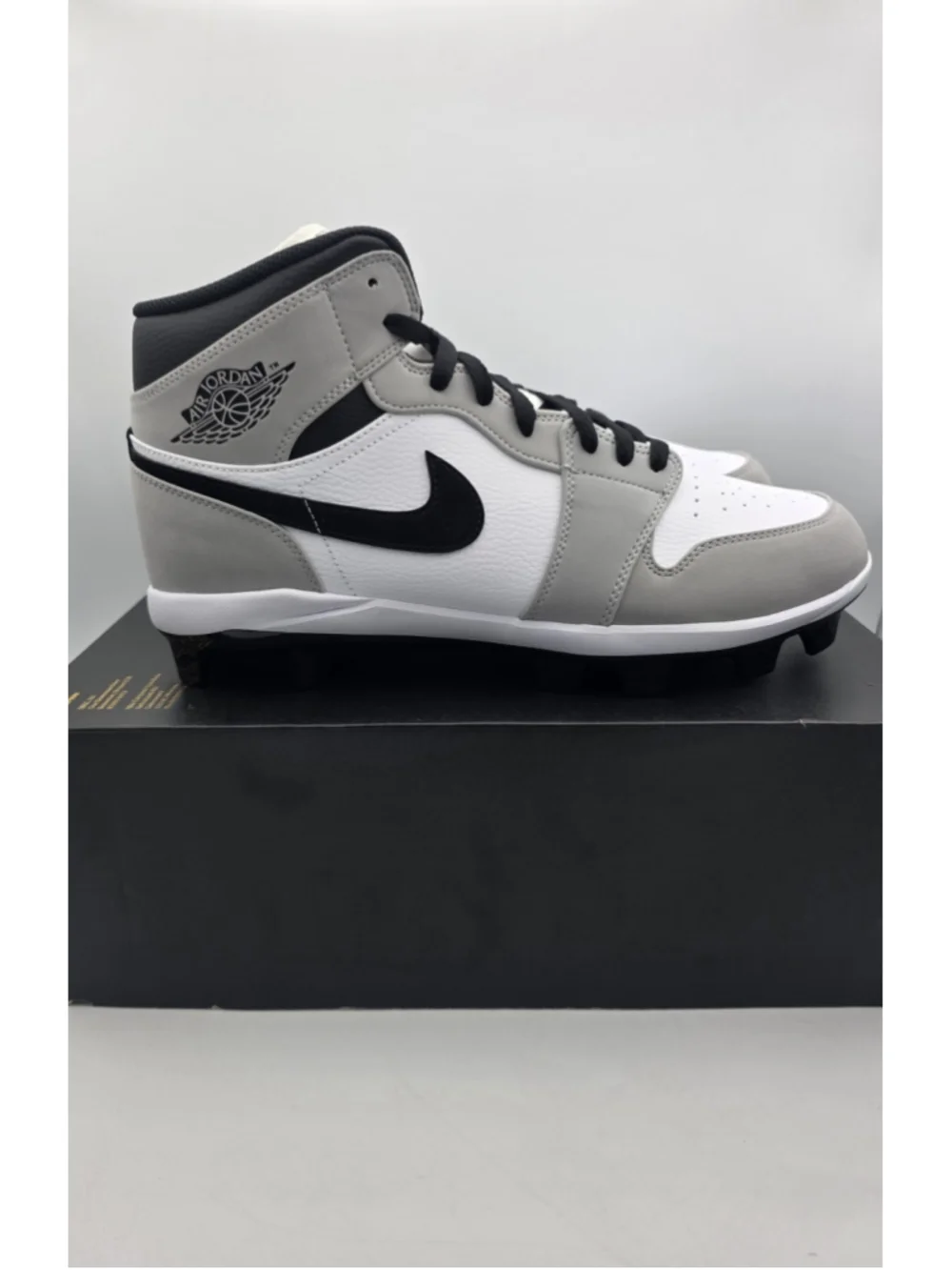 Nike Jordan 1 Retro MCS Light Smoke Grey Black White AV5354-012 Men's Size 12.5